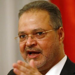 Yemeni Foreign Minister Abdel-Malek al-Mekhlafi speaks to media after the Yemen peace talks in Switzerland in Bern